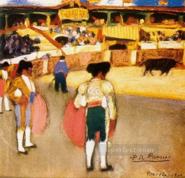 corrida Painting - Corrida de toros 3 1900 1 cubismo Pablo Picasso